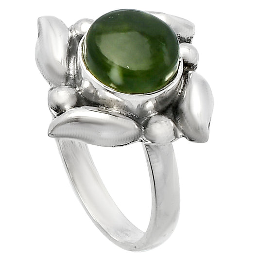 Natural Chrome Chalcedony Ring size-8 R-1125 SDR229578
