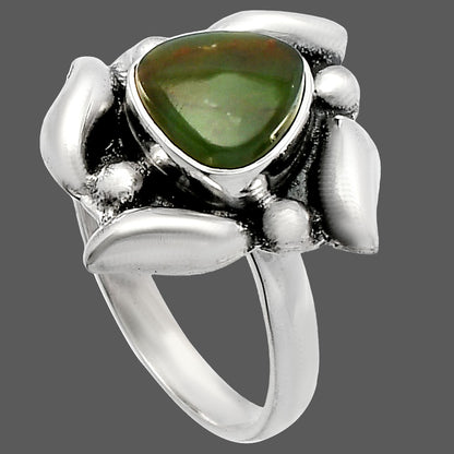 Natural Chrome Chalcedony Ring size-8 R-1125 SDR229582
