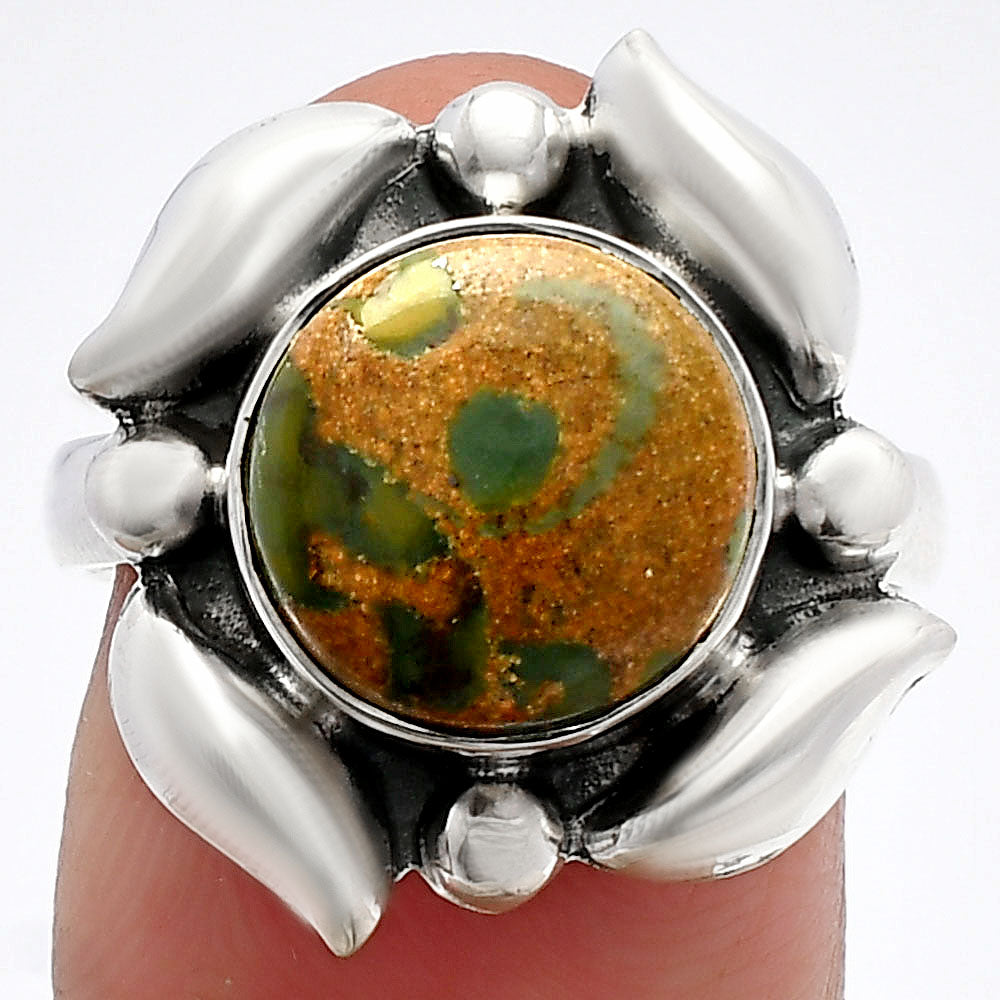 Natural Bamboo Jasper Ring size-8 R-1125 SDR229583