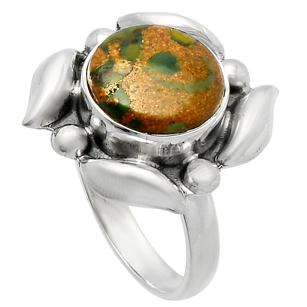 Natural Bamboo Jasper Ring size-8 R-1125 SDR229583