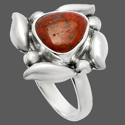 Natural Red Moss Agate Ring size-6 R-1125 SDR229597
