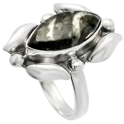 Natural Mexican Cabbing Fossil Ring size-8 R-1125 SDR229605