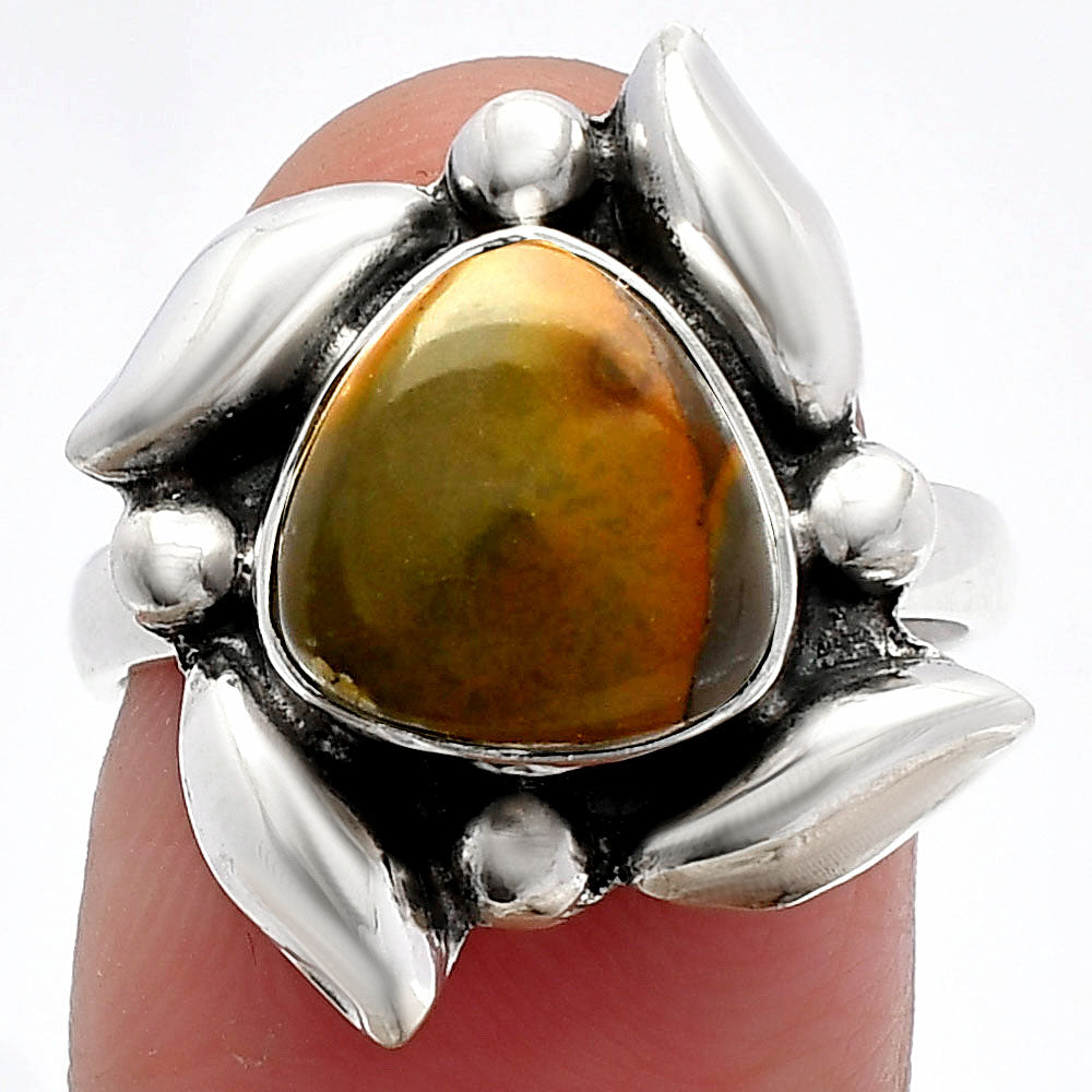Natural Bamboo Jasper Ring size-7 R-1125 SDR229606
