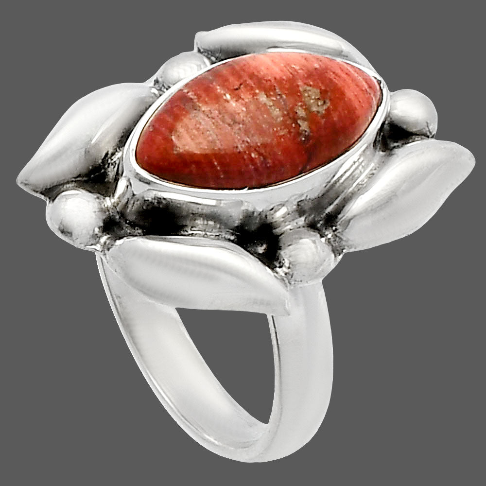 Natural Snake Skin Jasper Ring size-6 R-1125 SDR229613