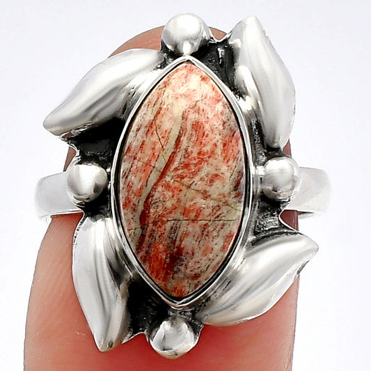 Natural Snake Skin Jasper Ring size-7 R-1125 SDR229618