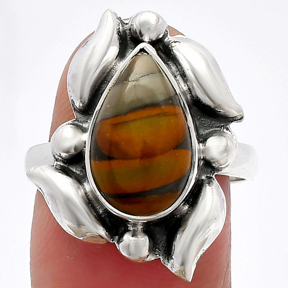Natural Bamboo Jasper Ring size-8 R-1125 SDR229619