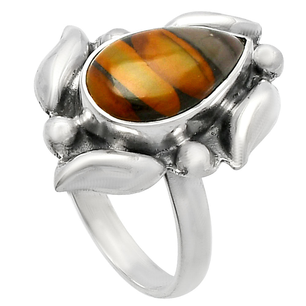 Natural Bamboo Jasper Ring size-8 R-1125 SDR229619