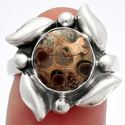 Natural Leopard Skin Jasper Ring size-8 R-1125 SDR229629