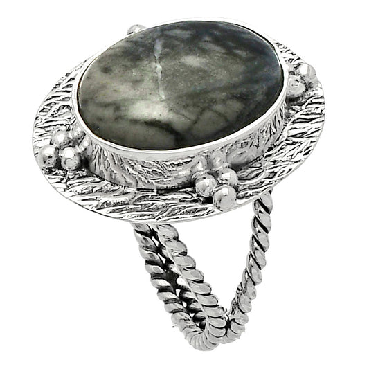 Natural Picasso Jasper Ring size-8 R-1722 SDR229859