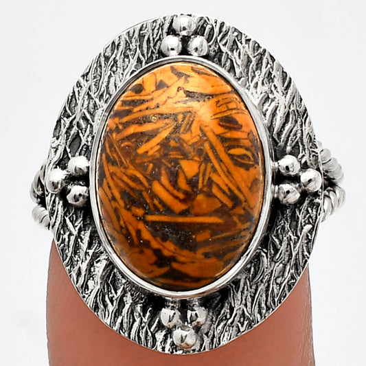 Coquina Fossil Jasper - India Ring size-8 R-1722 SDR229866