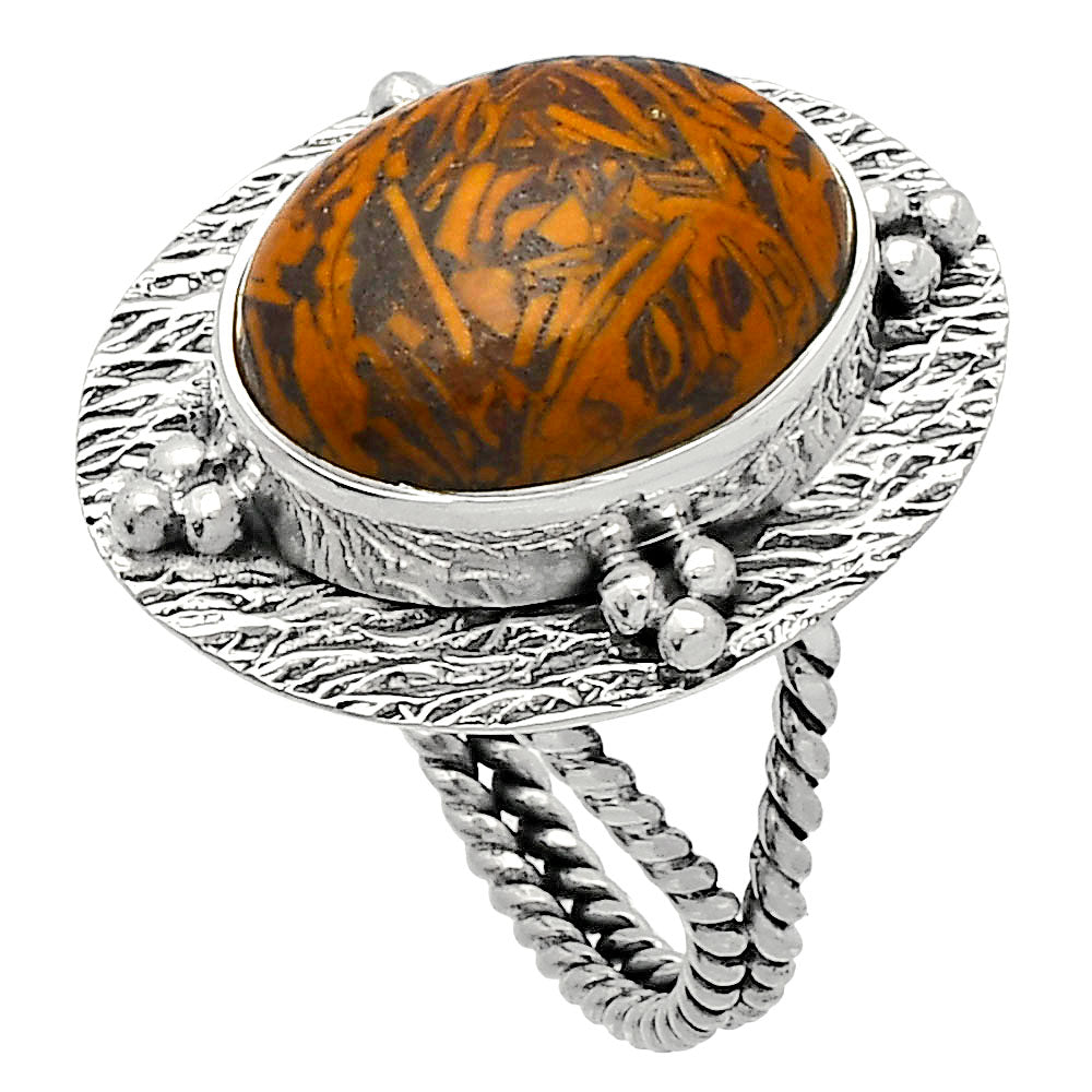 Coquina Fossil Jasper - India Ring size-8 R-1722 SDR229866
