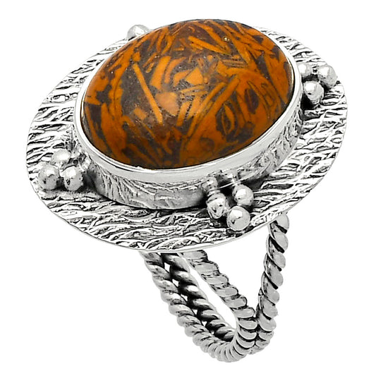 Coquina Fossil Jasper - India Ring size-8 R-1722 SDR229866