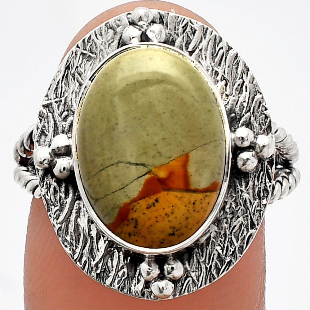 Natural Picture Jasper Ring size-8 R-1722 SDR229871
