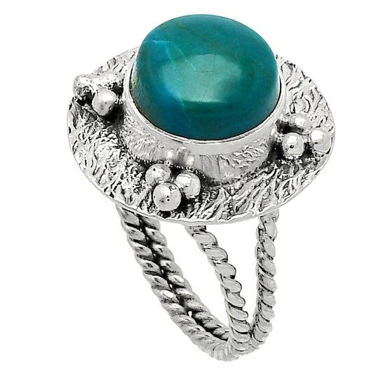 Natural Azurite Chrysocolla Ring size-7 R-1722 SDR229880