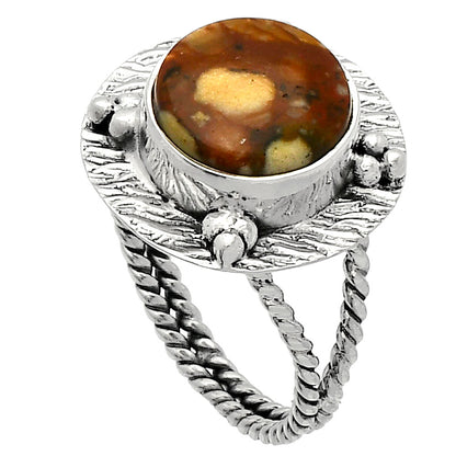Natural Rocky Butte Picture Jasper Ring size-8 R-1722 SDR229929