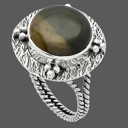 Natural Polygram Jasper Ring size-9 R-1722 SDR229939