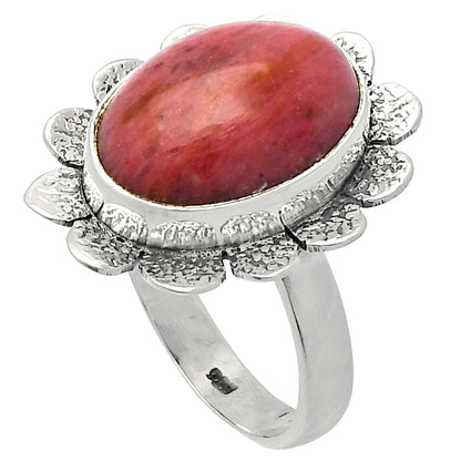 Natural Pink Tulip Quartz Ring size-7.5 R-1241 SDR230072