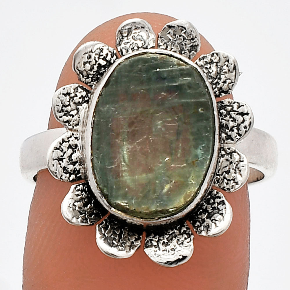 Natural Aquamarine Rough - Brazil Ring size-8 R-1241 SDR230073