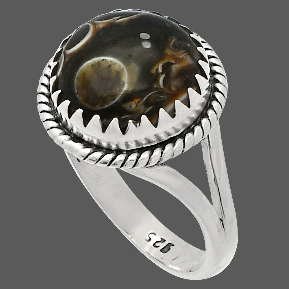 Natural Turtella Jasper - USA Ring size-8.5 R-1474 SDR230113