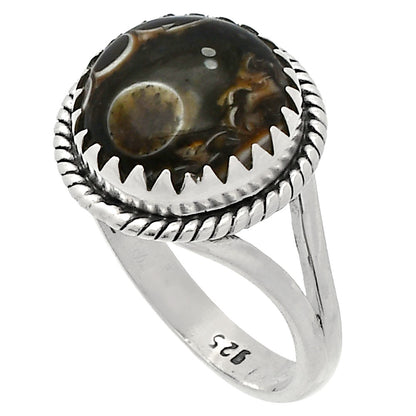 Natural Turtella Jasper - USA Ring size-8.5 R-1474 SDR230113