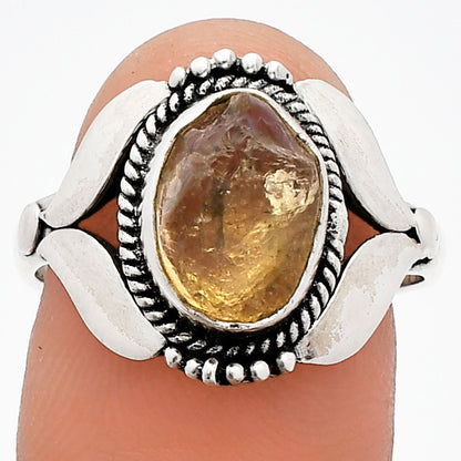 Natural Rare Kornerupine Rough Ring size-8 R-1387 SDR230129