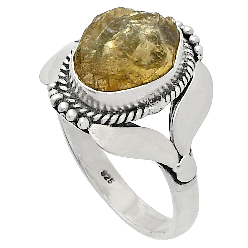 Natural Rare Kornerupine Rough Ring size-8 R-1387 SDR230129