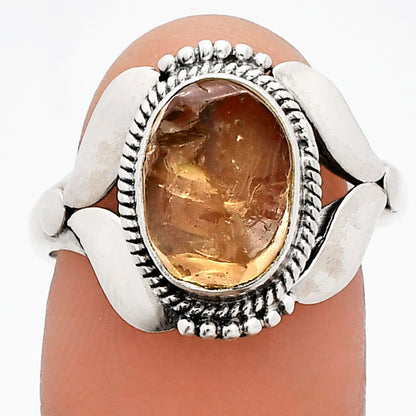 Natural Rare Kornerupine Rough Ring size-8.5 R-1387 SDR230130