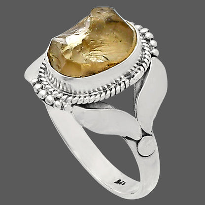 Natural Rare Kornerupine Rough Ring size-8.5 R-1387 SDR230130