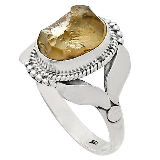 Natural Rare Kornerupine Rough Ring size-8.5 R-1387 SDR230130