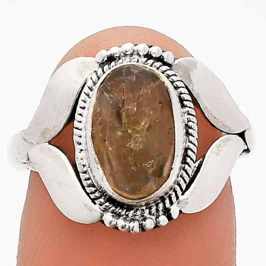 Natural Rare Kornerupine Rough Ring size-8 R-1387 SDR230135