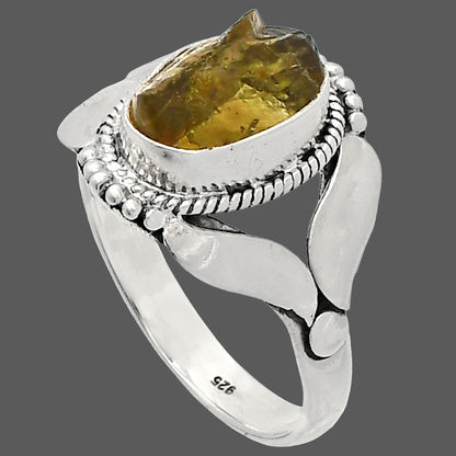 Natural Rare Kornerupine Rough Ring size-8 R-1387 SDR230135