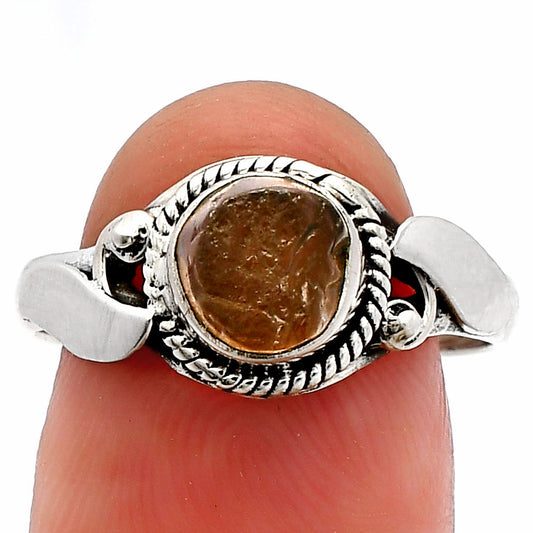 Natural Rare Kornerupine Rough Ring size-8.5 R-1405 SDR230170