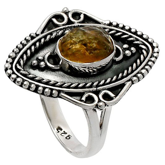 Natural Rare Kornerupine Rough Ring size-7.5 R-1557 SDR230204