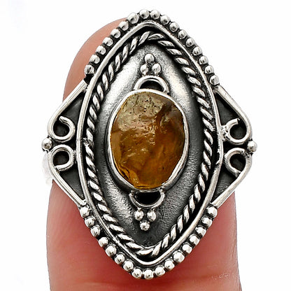 Natural Rare Kornerupine Rough Ring size-6.5 R-1557 SDR230206