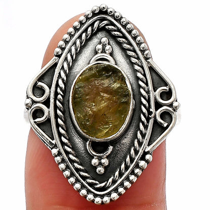 Natural Rare Kornerupine Rough Ring size-7.5 R-1557 SDR230213