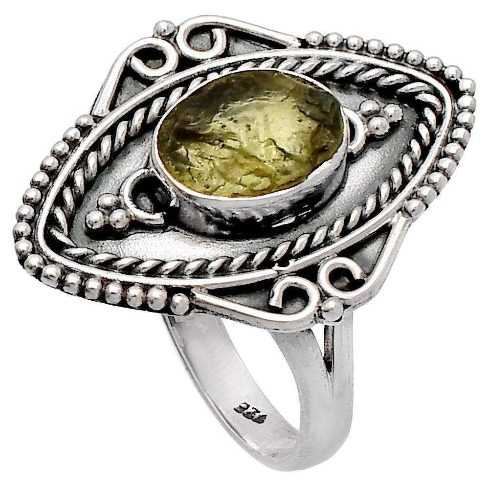 Natural Rare Kornerupine Rough Ring size-7.5 R-1557 SDR230213