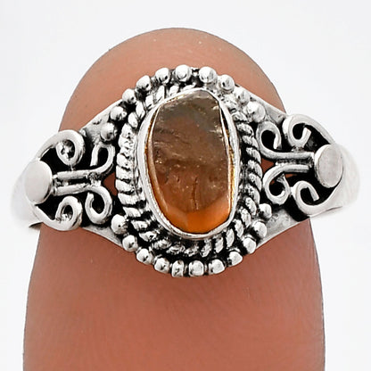 Natural Rare Kornerupine Rough Ring size-8 R-1358 SDR230265