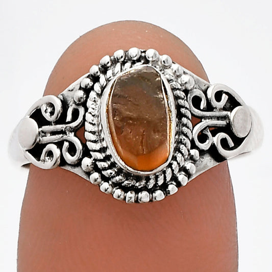 Natural Rare Kornerupine Rough Ring size-8 R-1358 SDR230265