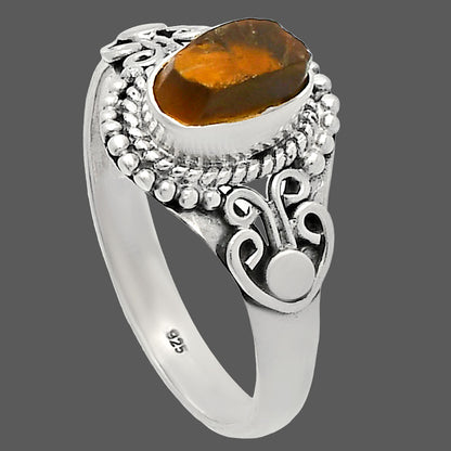 Natural Rare Kornerupine Rough Ring size-8 R-1358 SDR230265