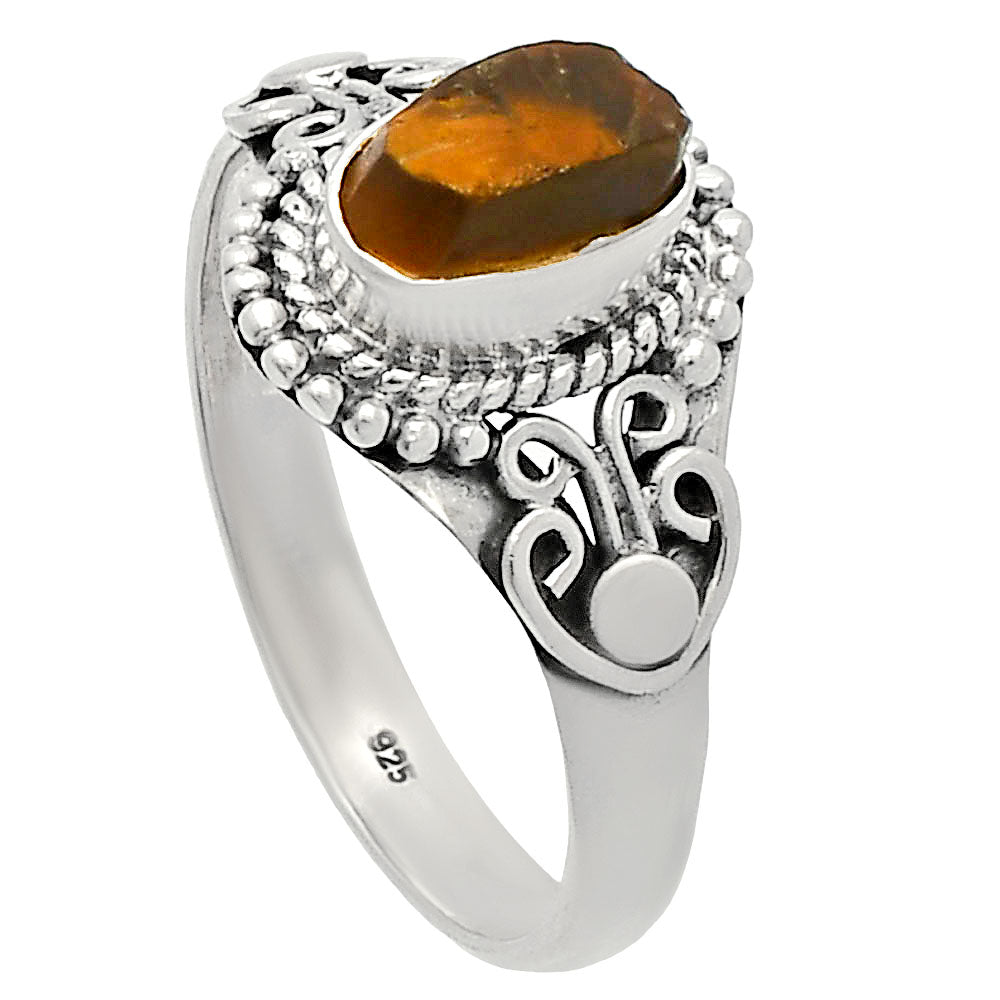 Natural Rare Kornerupine Rough Ring size-8 R-1358 SDR230265