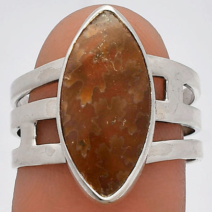 Sutured Ammonite - Madagascar Ring size-7.5 R-1400 SDR230321