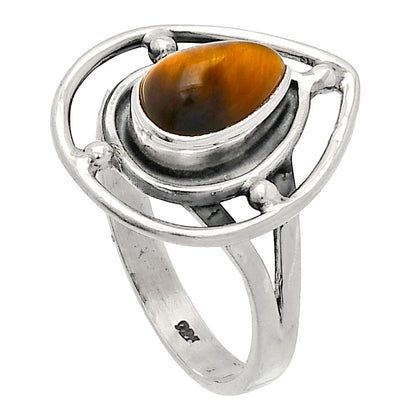 Natural Tiger Eye - Africa Ring size-7.5 R-1446 SDR230343