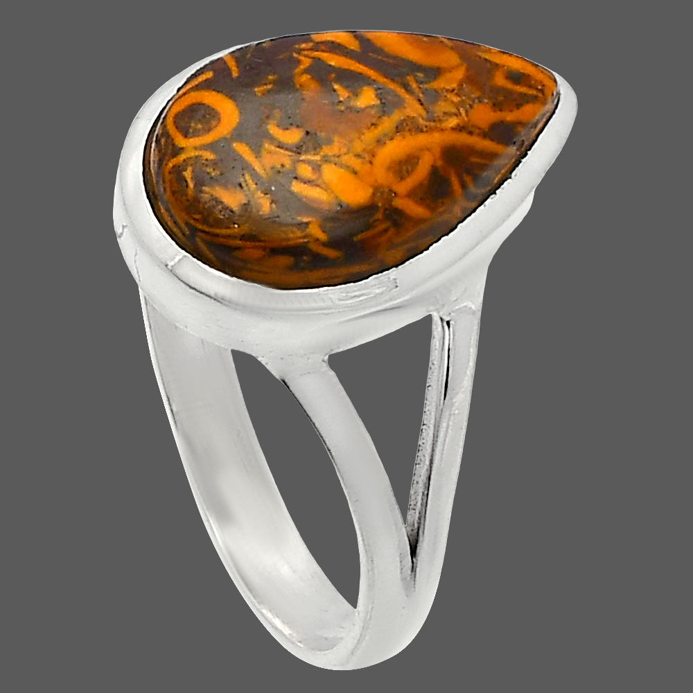 Coquina Fossil Jasper - India Ring size-9.5 R-1005 SDR230364