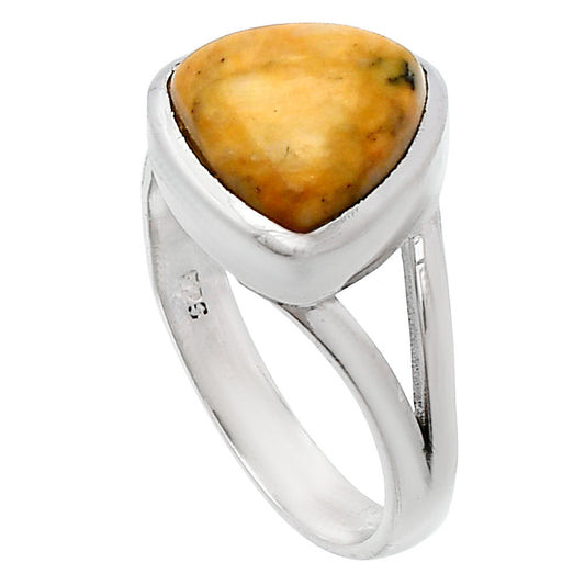 Natural Honey Dendritic Opal Ring size-7 R-1005 SDR230366