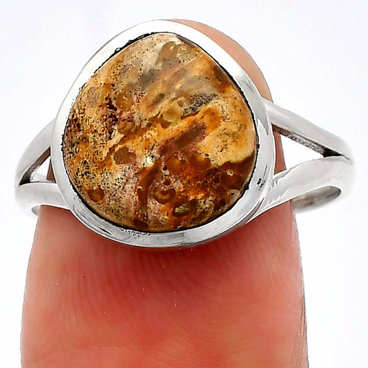 Natural Picture Jasper Ring size-9 R-1005 SDR230367