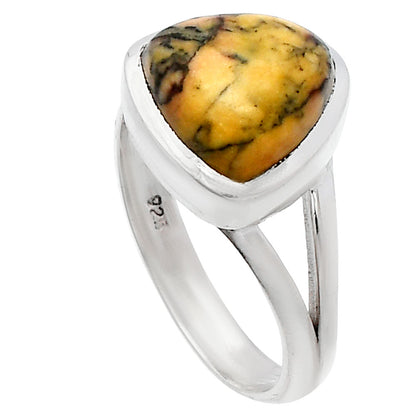 Natural Honey Dendritic Opal Ring size-7 R-1005 SDR230370