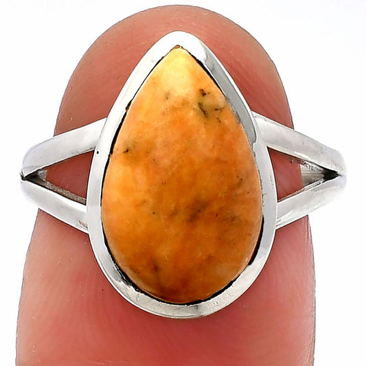 Natural Coral Jasper Ring size-7 R-1005 SDR230374