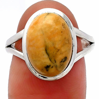 Natural Honey Dendritic Opal Ring size-8 R-1005 SDR230390