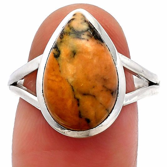 Natural Honey Dendritic Opal Ring size-9.5 R-1005 SDR230399