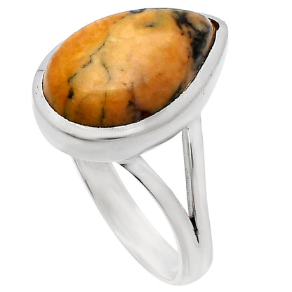 Natural Honey Dendritic Opal Ring size-9.5 R-1005 SDR230399